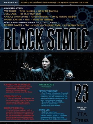 cover image of Black Static #23 Horror Magazine